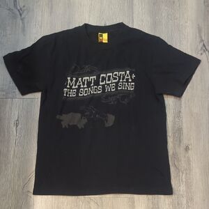 Matt Costa Vintage Love Police Album Black Graphic Tee